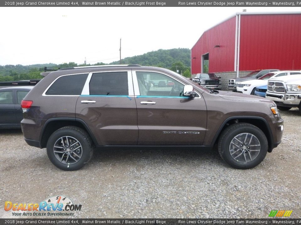 2018 Jeep Grand Cherokee Limited 4x4 Walnut Brown Metallic / Black/Light Frost Beige Photo #6