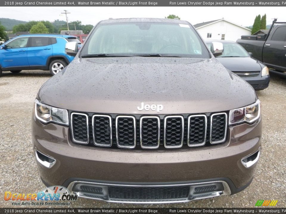 2018 Jeep Grand Cherokee Limited 4x4 Walnut Brown Metallic / Black/Light Frost Beige Photo #8