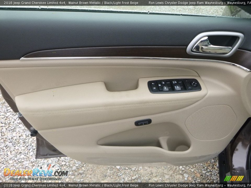 2018 Jeep Grand Cherokee Limited 4x4 Walnut Brown Metallic / Black/Light Frost Beige Photo #14