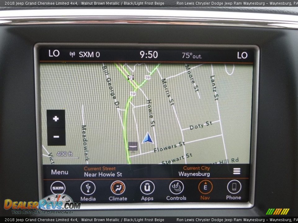 2018 Jeep Grand Cherokee Limited 4x4 Walnut Brown Metallic / Black/Light Frost Beige Photo #16