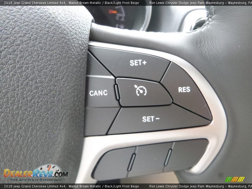 2018 Jeep Grand Cherokee Limited 4x4 Walnut Brown Metallic / Black/Light Frost Beige Photo #19