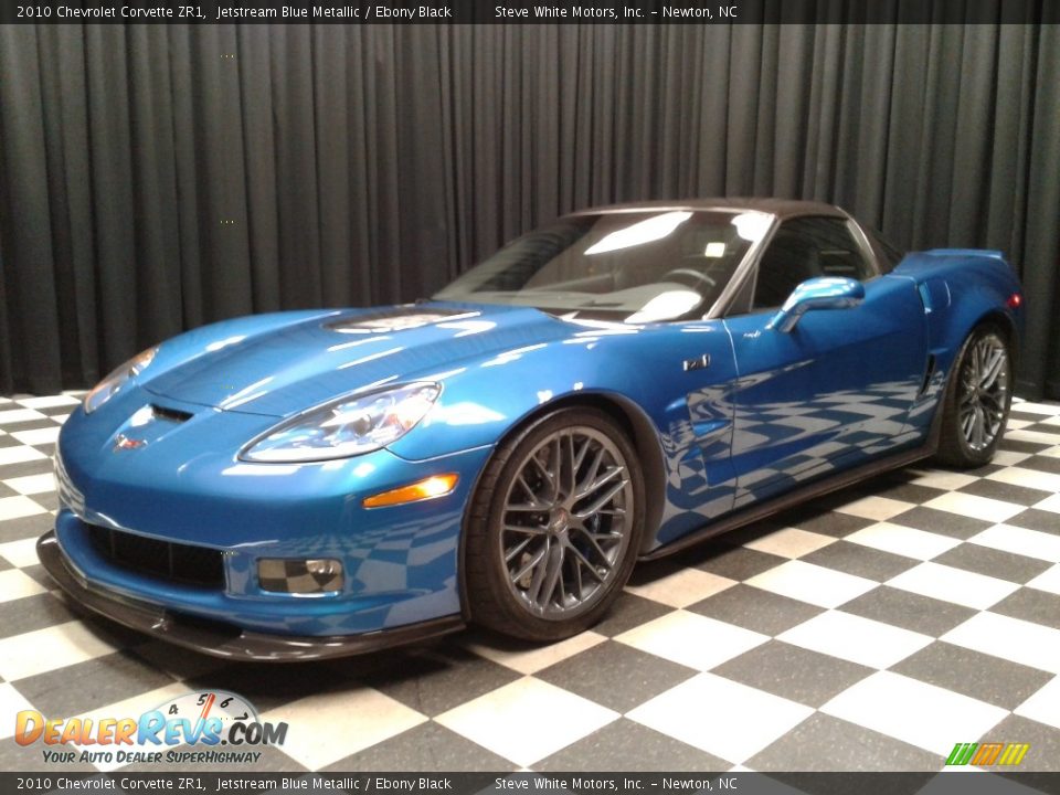 2010 Chevrolet Corvette ZR1 Jetstream Blue Metallic / Ebony Black Photo #2