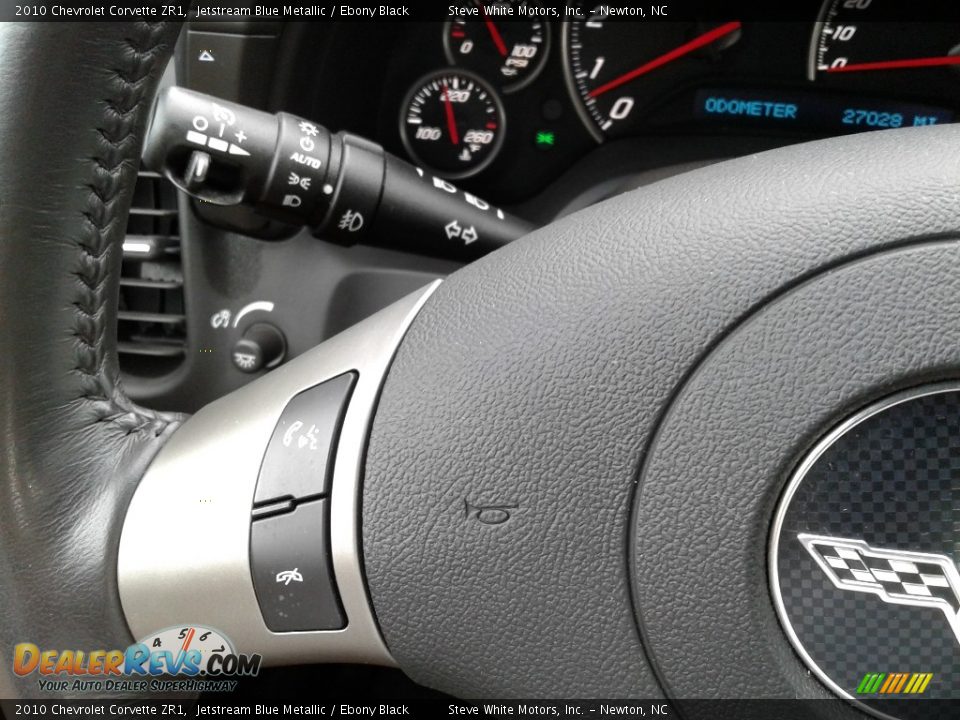 2010 Chevrolet Corvette ZR1 Jetstream Blue Metallic / Ebony Black Photo #17