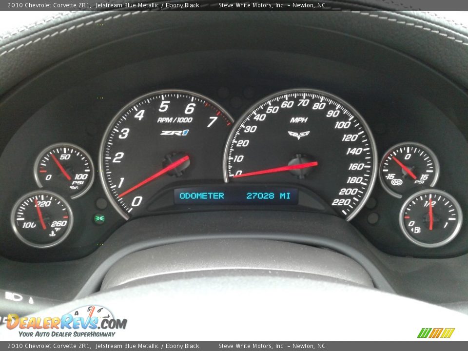 2010 Chevrolet Corvette ZR1 Jetstream Blue Metallic / Ebony Black Photo #19