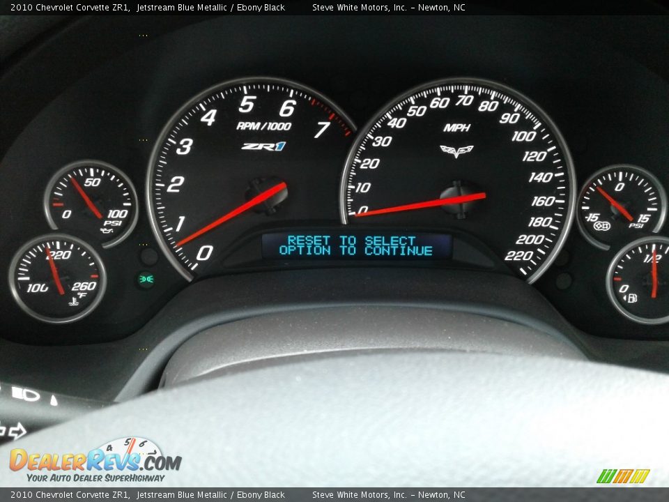 2010 Chevrolet Corvette ZR1 Jetstream Blue Metallic / Ebony Black Photo #22