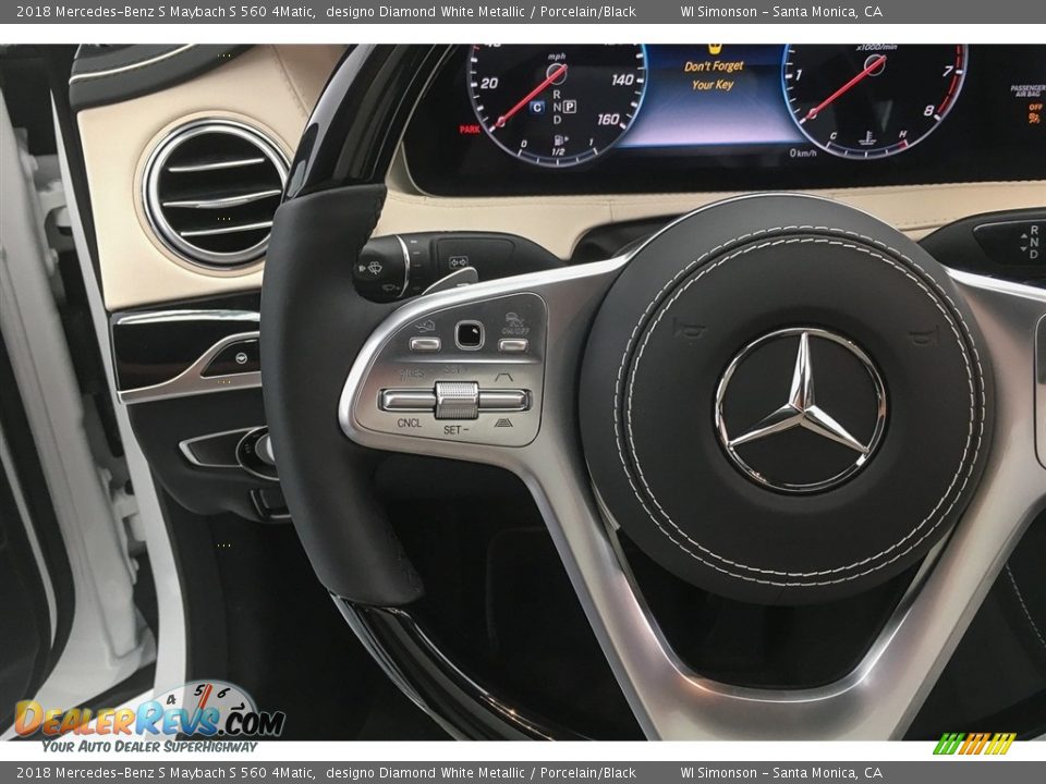 2018 Mercedes-Benz S Maybach S 560 4Matic Steering Wheel Photo #18