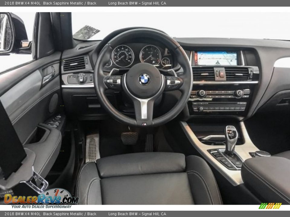 2018 BMW X4 M40i Black Sapphire Metallic / Black Photo #4