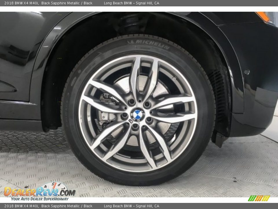 2018 BMW X4 M40i Black Sapphire Metallic / Black Photo #8