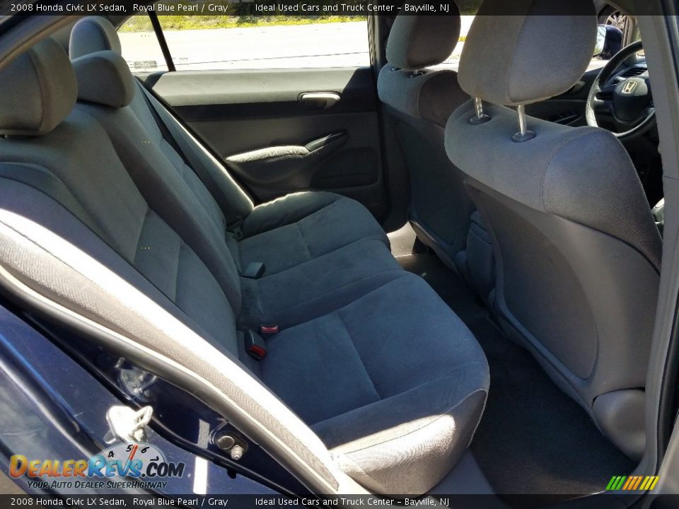 2008 Honda Civic LX Sedan Royal Blue Pearl / Gray Photo #20