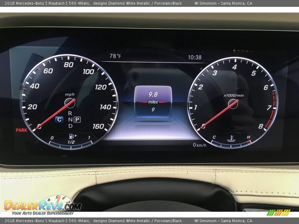 2018 Mercedes-Benz S Maybach S 560 4Matic Gauges Photo #34