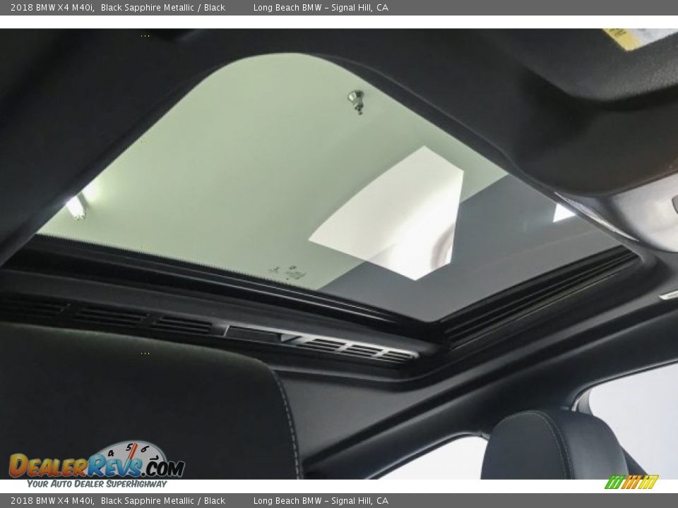 2018 BMW X4 M40i Black Sapphire Metallic / Black Photo #23
