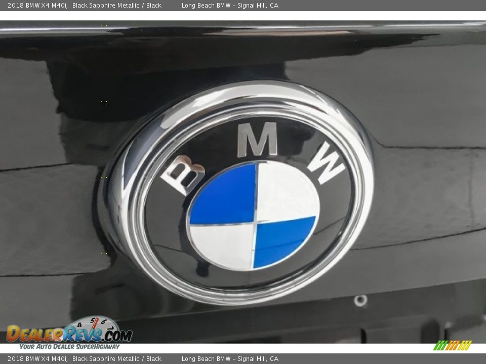 2018 BMW X4 M40i Black Sapphire Metallic / Black Photo #28