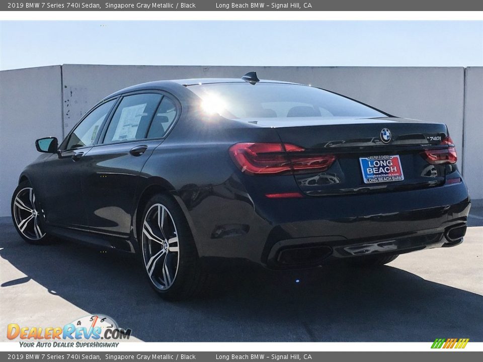 2019 BMW 7 Series 740i Sedan Singapore Gray Metallic / Black Photo #3