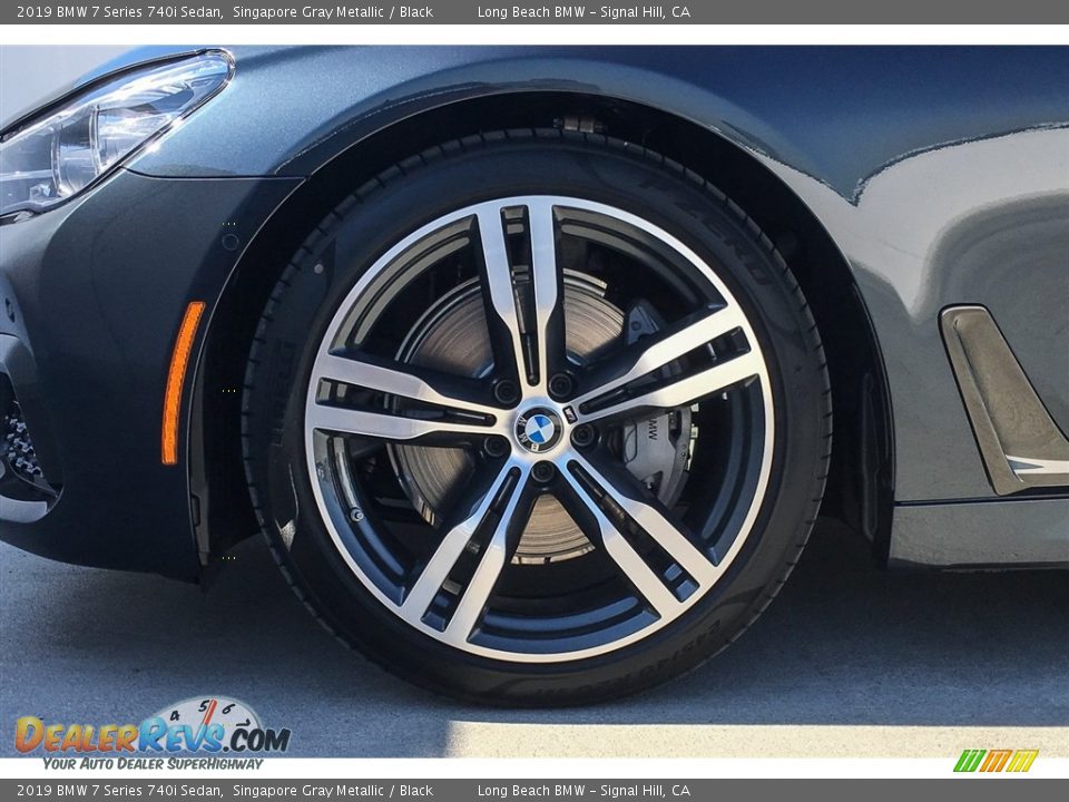 2019 BMW 7 Series 740i Sedan Singapore Gray Metallic / Black Photo #9