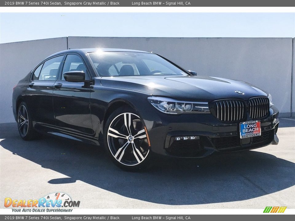 2019 BMW 7 Series 740i Sedan Singapore Gray Metallic / Black Photo #12