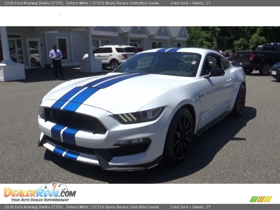 2018 Ford Mustang Shelby GT350 Oxford White / GT350 Ebony Recaro Cloth/Miko Suede Photo #3