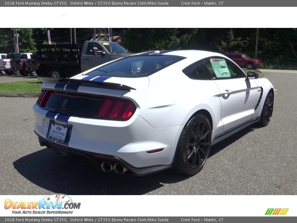 2018 Ford Mustang Shelby GT350 Oxford White / GT350 Ebony Recaro Cloth/Miko Suede Photo #7