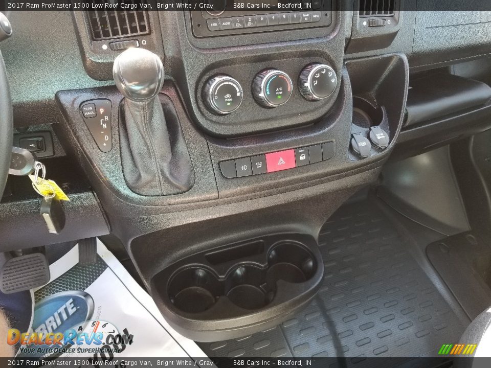 2017 Ram ProMaster 1500 Low Roof Cargo Van Bright White / Gray Photo #22