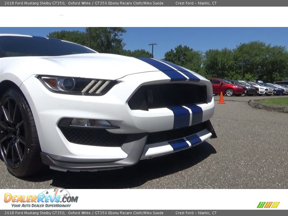 2018 Ford Mustang Shelby GT350 Oxford White / GT350 Ebony Recaro Cloth/Miko Suede Photo #28