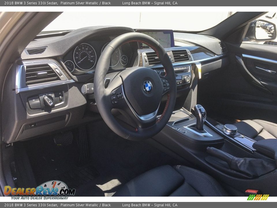 2018 BMW 3 Series 330i Sedan Platinum Silver Metallic / Black Photo #5