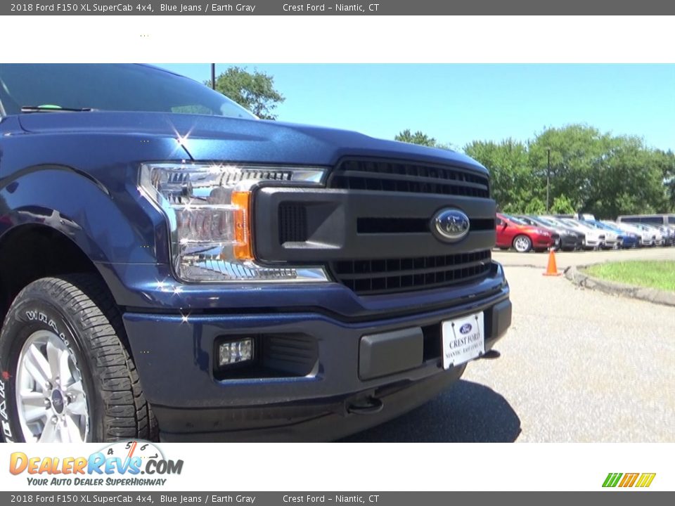 2018 Ford F150 XL SuperCab 4x4 Blue Jeans / Earth Gray Photo #27