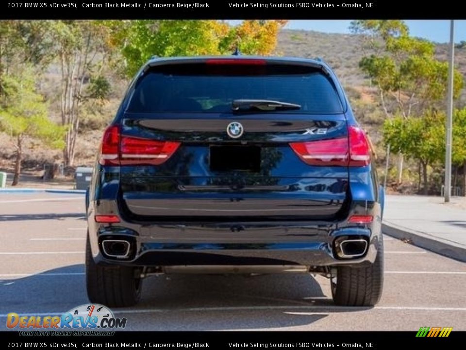 2017 BMW X5 sDrive35i Carbon Black Metallic / Canberra Beige/Black Photo #3