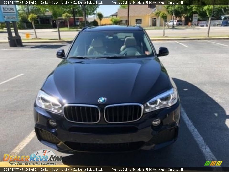 2017 BMW X5 sDrive35i Carbon Black Metallic / Canberra Beige/Black Photo #13