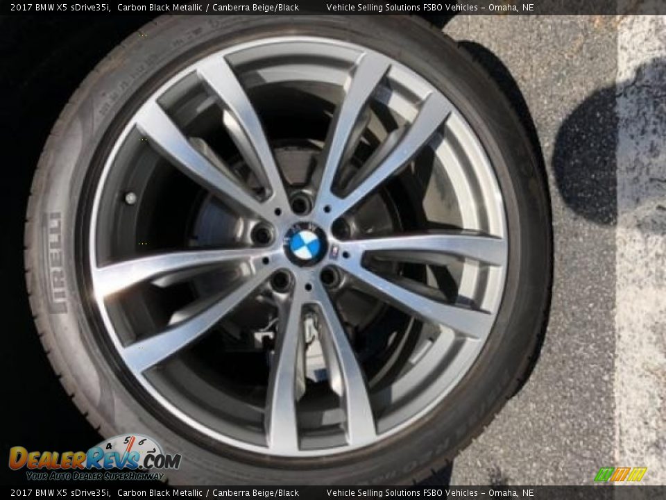 2017 BMW X5 sDrive35i Carbon Black Metallic / Canberra Beige/Black Photo #15
