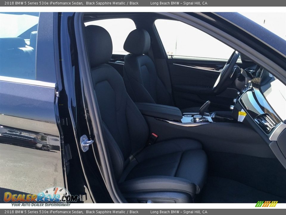 2018 BMW 5 Series 530e iPerfomance Sedan Black Sapphire Metallic / Black Photo #2