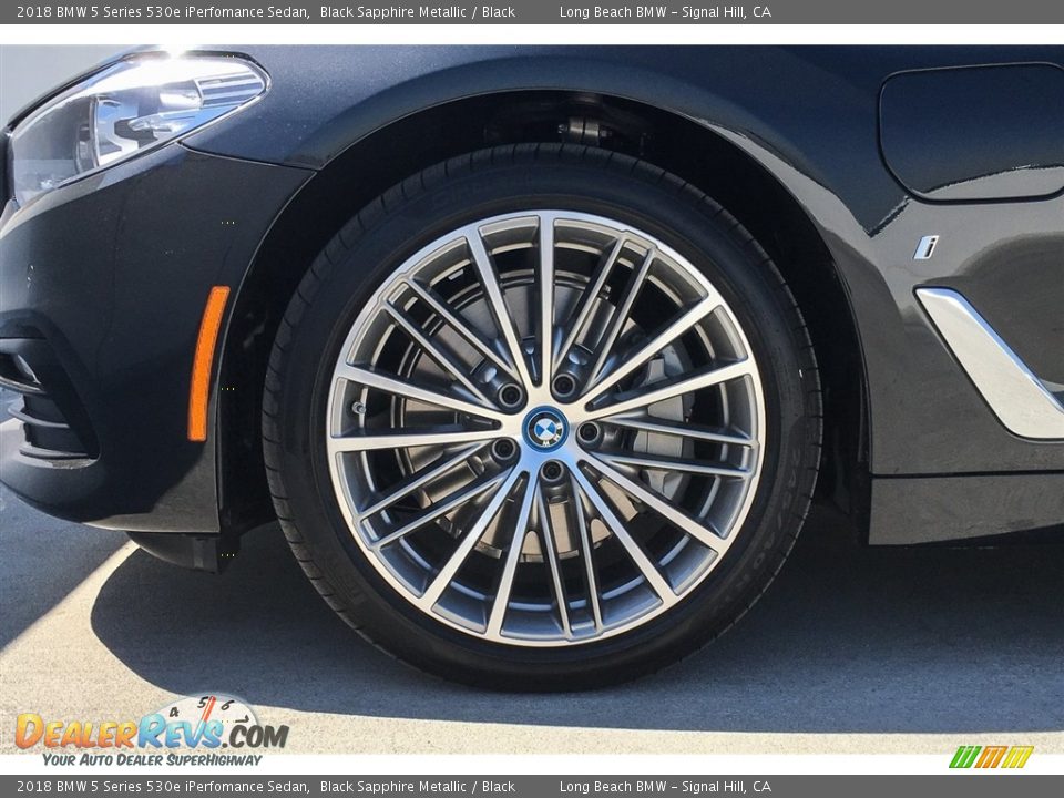 2018 BMW 5 Series 530e iPerfomance Sedan Black Sapphire Metallic / Black Photo #9