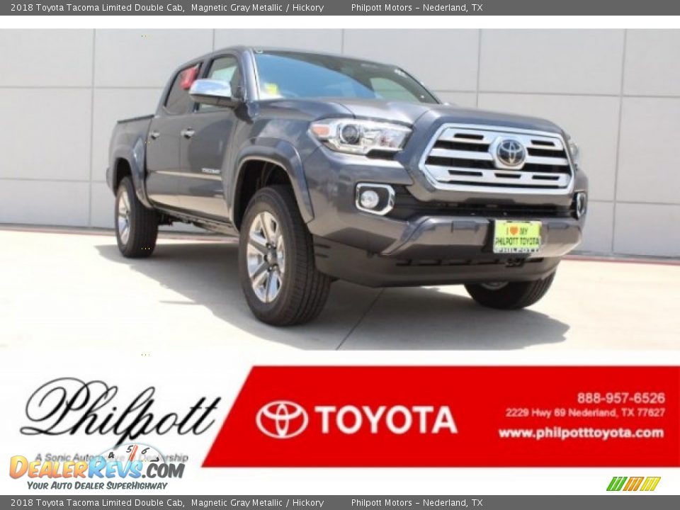 2018 Toyota Tacoma Limited Double Cab Magnetic Gray Metallic / Hickory Photo #1