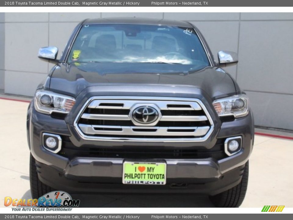 2018 Toyota Tacoma Limited Double Cab Magnetic Gray Metallic / Hickory Photo #2