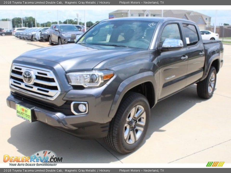 2018 Toyota Tacoma Limited Double Cab Magnetic Gray Metallic / Hickory Photo #3