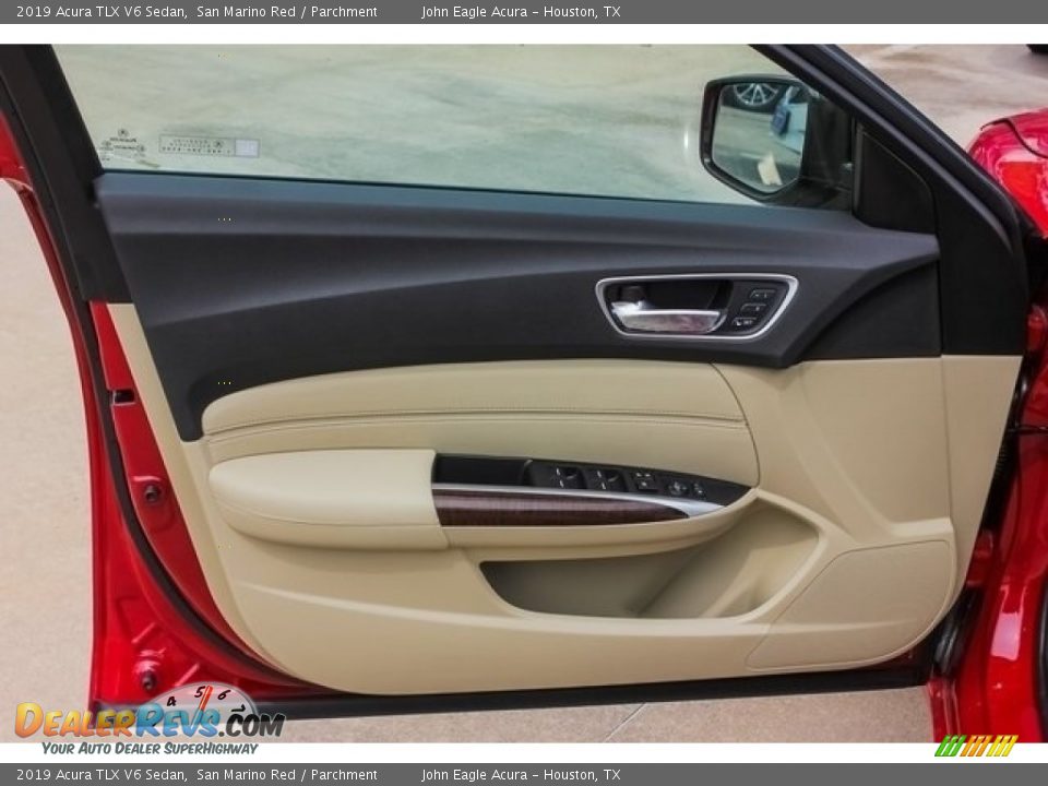 2019 Acura TLX V6 Sedan San Marino Red / Parchment Photo #12