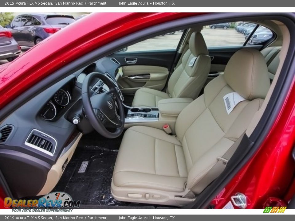 2019 Acura TLX V6 Sedan San Marino Red / Parchment Photo #15