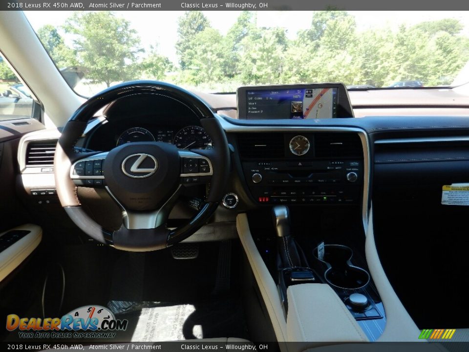 2018 Lexus RX 450h AWD Atomic Silver / Parchment Photo #4