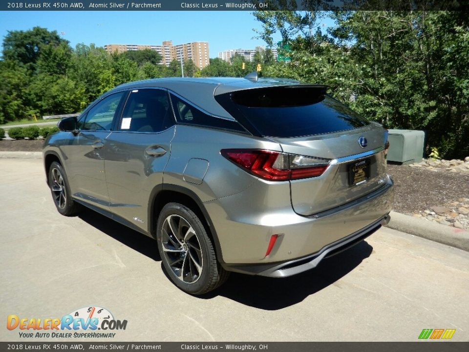 2018 Lexus RX 450h AWD Atomic Silver / Parchment Photo #5