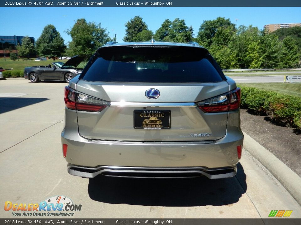 2018 Lexus RX 450h AWD Atomic Silver / Parchment Photo #6