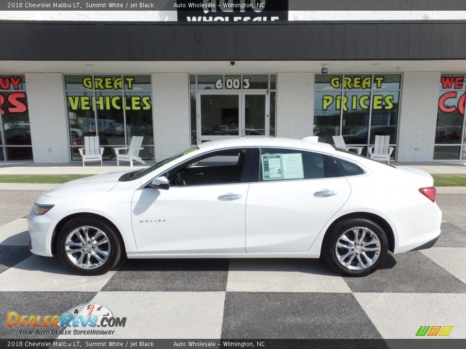 2018 Chevrolet Malibu LT Summit White / Jet Black Photo #1