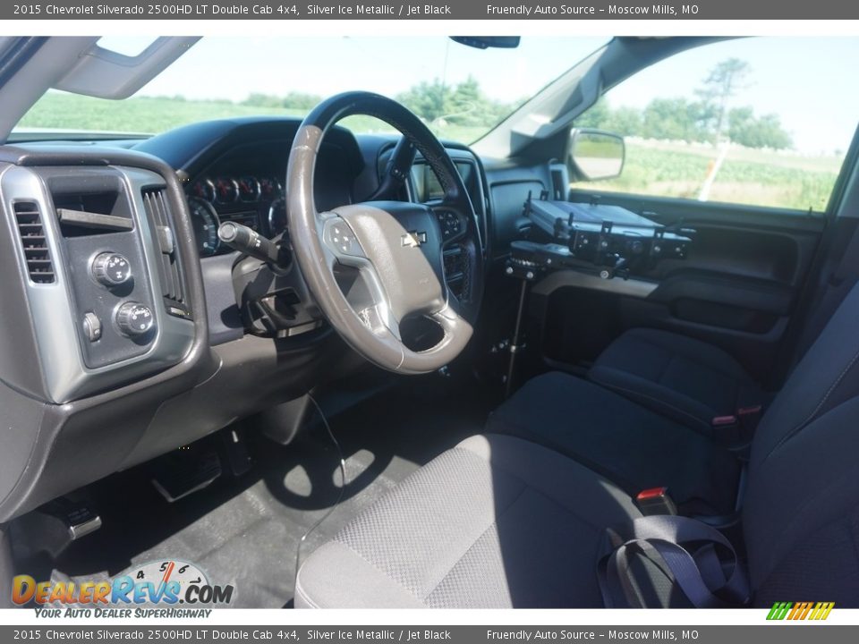 2015 Chevrolet Silverado 2500HD LT Double Cab 4x4 Silver Ice Metallic / Jet Black Photo #19