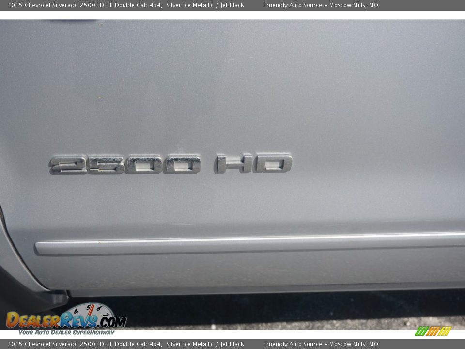 2015 Chevrolet Silverado 2500HD LT Double Cab 4x4 Silver Ice Metallic / Jet Black Photo #23