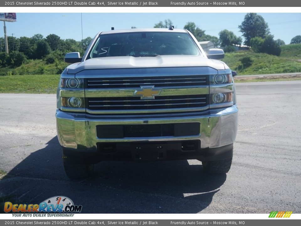 2015 Chevrolet Silverado 2500HD LT Double Cab 4x4 Silver Ice Metallic / Jet Black Photo #24