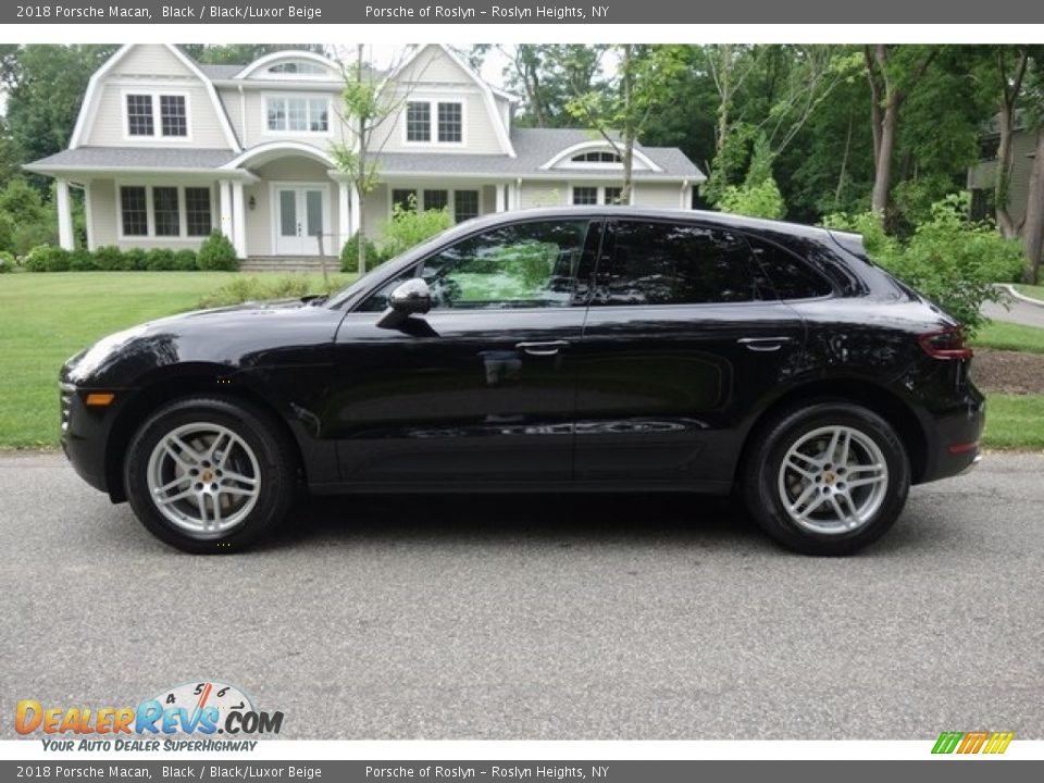 2018 Porsche Macan Black / Black/Luxor Beige Photo #7