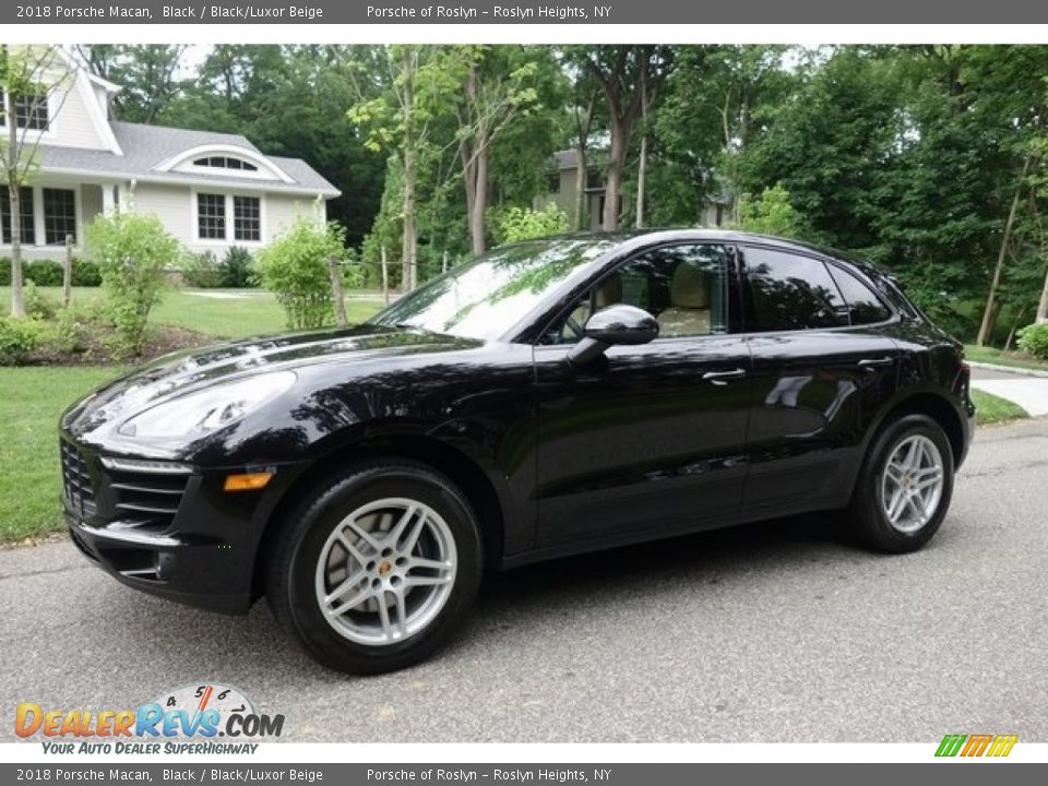 2018 Porsche Macan Black / Black/Luxor Beige Photo #8