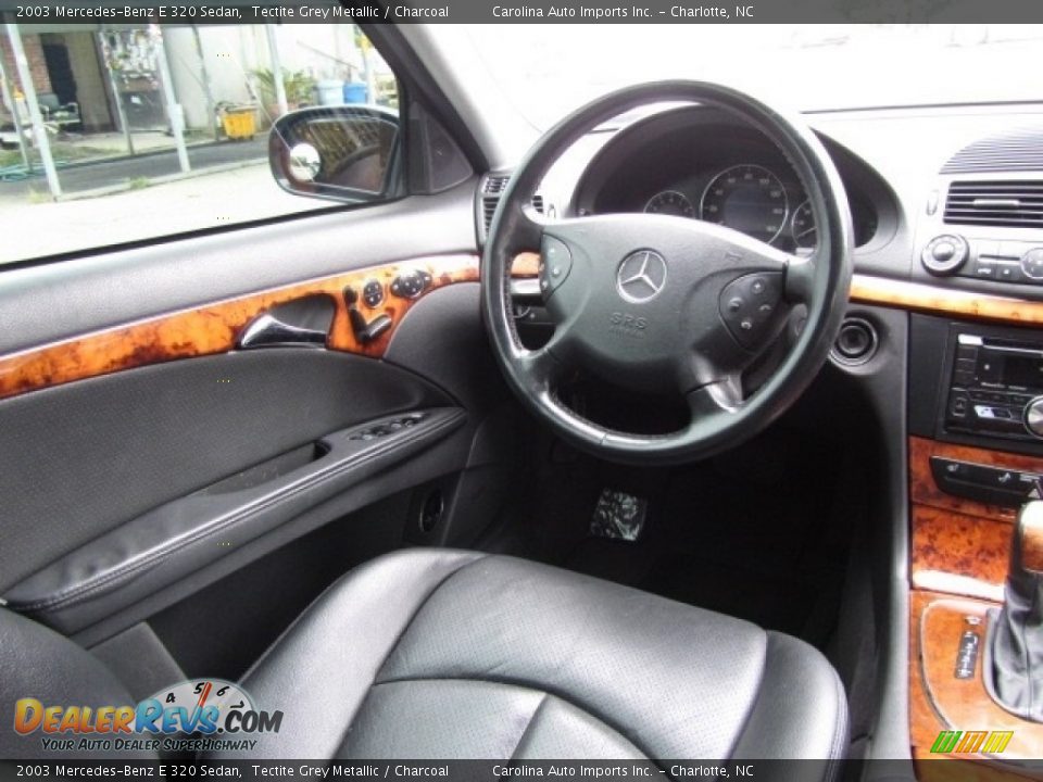 2003 Mercedes-Benz E 320 Sedan Tectite Grey Metallic / Charcoal Photo #12