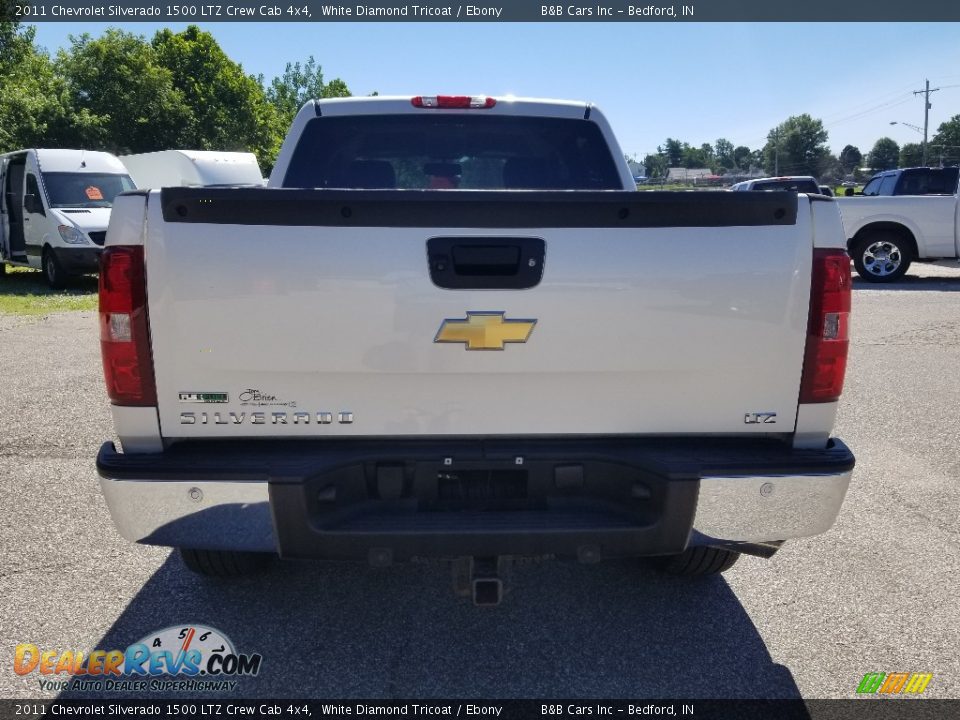 2011 Chevrolet Silverado 1500 LTZ Crew Cab 4x4 White Diamond Tricoat / Ebony Photo #4