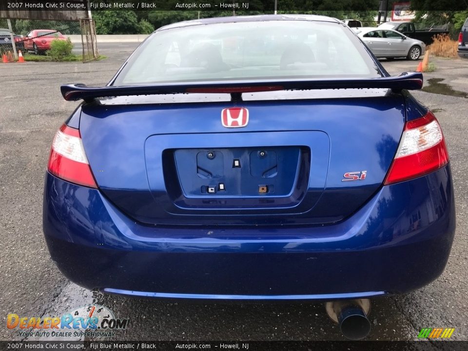 2007 Honda Civic Si Coupe Fiji Blue Metallic / Black Photo #6