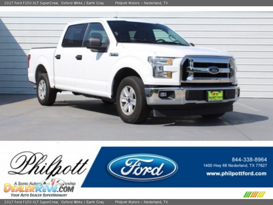 2017 Ford F150 XLT SuperCrew Oxford White / Earth Gray Photo #1