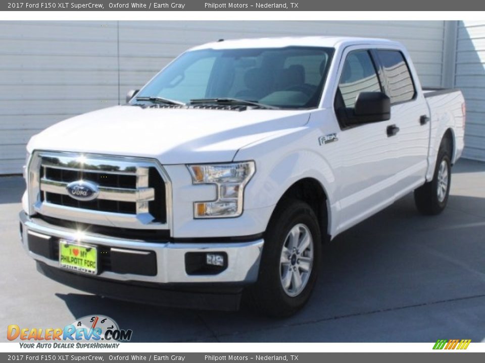 2017 Ford F150 XLT SuperCrew Oxford White / Earth Gray Photo #3