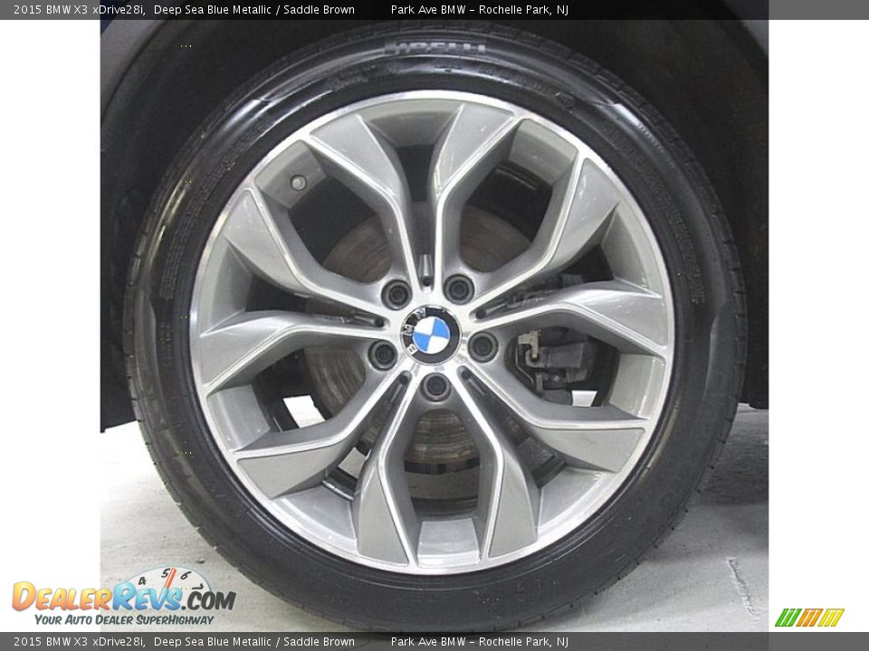 2015 BMW X3 xDrive28i Deep Sea Blue Metallic / Saddle Brown Photo #30